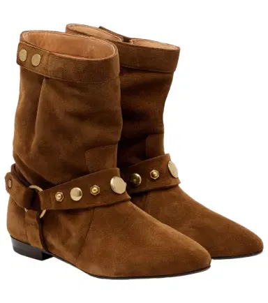 Isabel Marant Stania studded suede ankle boots | Thumbnail 1 Isabel Marant Stania studded suede ankle boots | Thumbnail 1
