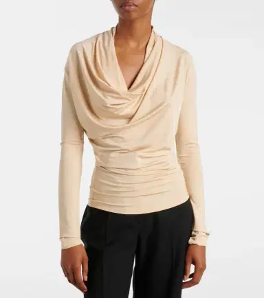 Tove Fina draped jersey top | Thumbnail 3 Tove Fina draped jersey top | Thumbnail 3