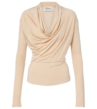 Tove Fina draped jersey top | Thumbnail 1 Tove Fina draped jersey top | Thumbnail 1