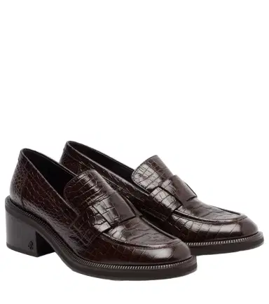 Jimmy Choo Tylor 60 croc-effect leather loafers | Thumbnail 1 Jimmy Choo Tylor 60 croc-effect leather loafers | Thumbnail 1
