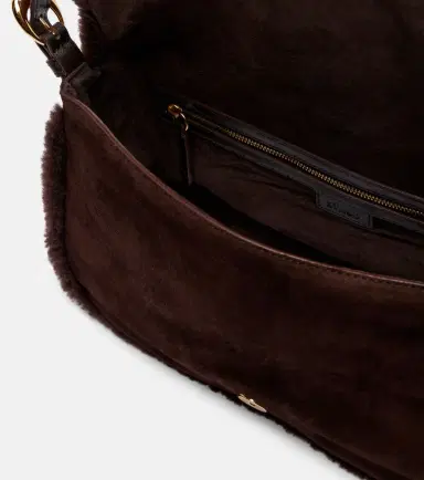 Staud Harlow Medium suede shoulder bag | Thumbnail 3 Staud Harlow Medium suede shoulder bag | Thumbnail 3