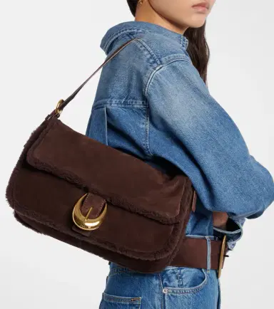Staud Harlow Medium suede shoulder bag | Thumbnail 5 Staud Harlow Medium suede shoulder bag | Thumbnail 5