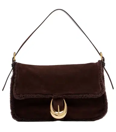 Staud Harlow Medium suede shoulder bag | Thumbnail 1 Staud Harlow Medium suede shoulder bag | Thumbnail 1