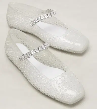 Jimmy Choo Jelly embellished PU Mary Jane flats | Thumbnail 4 Jimmy Choo Jelly embellished PU Mary Jane flats | Thumbnail 4
