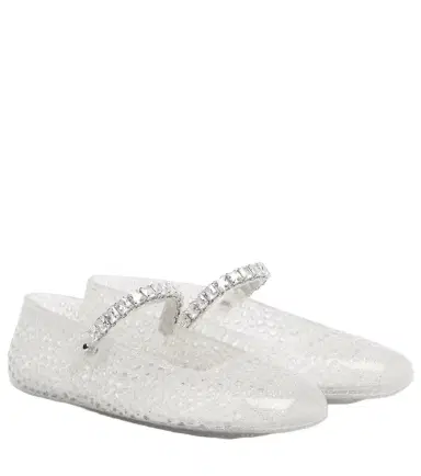 Jimmy Choo Jelly embellished PU Mary Jane flats | Thumbnail 1 Jimmy Choo Jelly embellished PU Mary Jane flats | Thumbnail 1