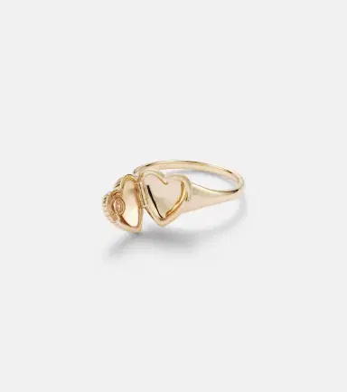 Persée Persée 9kt gold ring with diamond | Thumbnail 2 Persée Persée 9kt gold ring with diamond | Thumbnail 2
