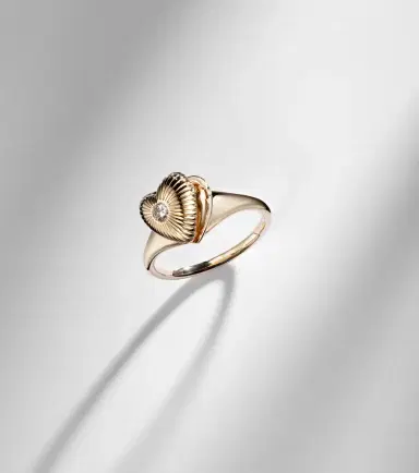 Persée Persée 9kt gold ring with diamond | Thumbnail 6 Persée Persée 9kt gold ring with diamond | Thumbnail 6