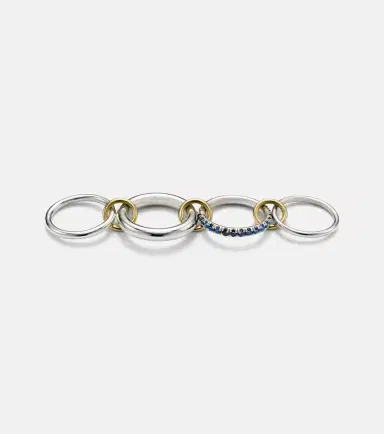 Spinelli Kilcollin Janssen SG 18kt gold and sterling silver ring with sapphires | Thumbnail 4 Spinelli Kilcollin Janssen SG 18kt gold and sterling silver ring with sapphires | Thumbnail 4