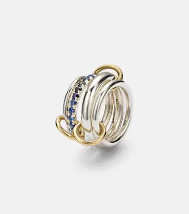 Spinelli Kilcollin Janssen SG 18kt gold and sterling silver ring with sapphires | Thumbnail 5 Spinelli Kilcollin Janssen SG 18kt gold and sterling silver ring with sapphires | Thumbnail 5