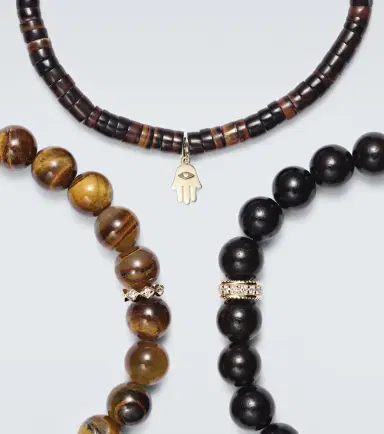 Sydney Evan Set of 3 14kt gold beaded bracelets with gemstones | Thumbnail 2 Sydney Evan Set of 3 14kt gold beaded bracelets with gemstones | Thumbnail 2