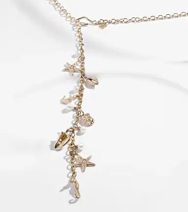 Sydney Evan 14kt gold charm necklace with diamonds and pearls | Thumbnail 6 Sydney Evan 14kt gold charm necklace with diamonds and pearls | Thumbnail 6