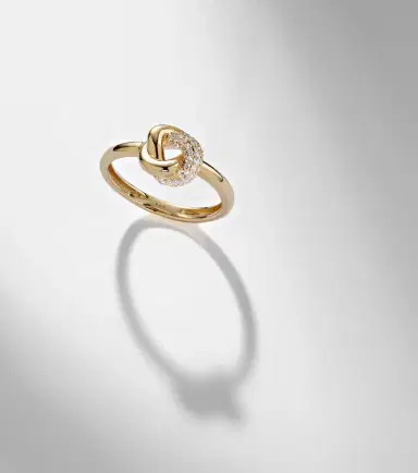STONE AND STRAND 14kt gold ring with diamonds | Thumbnail 3 STONE AND STRAND 14kt gold ring with diamonds | Thumbnail 3