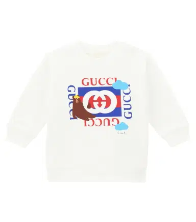 Gucci Kids x Euan Roberts baby cotton fleece sweatshirt | Thumbnail 1 Gucci Kids x Euan Roberts baby cotton fleece sweatshirt | Thumbnail 1