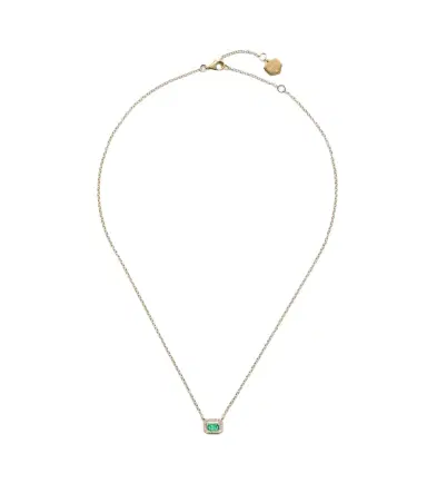Shay Jewelry 18kt gold pendant necklace with emerald and diamonds | Thumbnail 1 Shay Jewelry 18kt gold pendant necklace with emerald and diamonds | Thumbnail 1