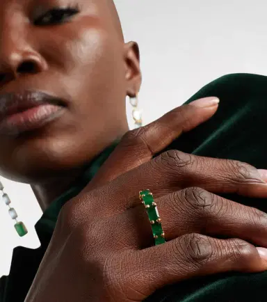 Shay Jewelry 18kt gold ring with emerald | Thumbnail 4 Shay Jewelry 18kt gold ring with emerald | Thumbnail 4