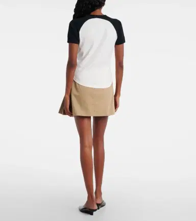 Courreges Courrèges Circle Contrast cotton jersey T-shirt | Thumbnail 5 Courreges Courrèges Circle Contrast cotton jersey T-shirt | Thumbnail 5