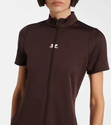 Courreges Courrèges Interlock jersey zip-up minidress | Thumbnail 5 Courreges Courrèges Interlock jersey zip-up minidress | Thumbnail 5