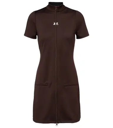 Courreges Courrèges Interlock jersey zip-up minidress | Thumbnail 1 Courreges Courrèges Interlock jersey zip-up minidress | Thumbnail 1
