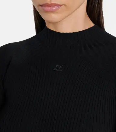 Courreges Courrèges Ribbed-knit jersey mini dress | Thumbnail 4 Courreges Courrèges Ribbed-knit jersey mini dress | Thumbnail 4