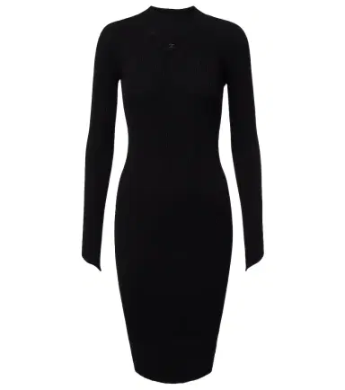 Courreges Courrèges Ribbed-knit jersey mini dress | Thumbnail 1 Courreges Courrèges Ribbed-knit jersey mini dress | Thumbnail 1