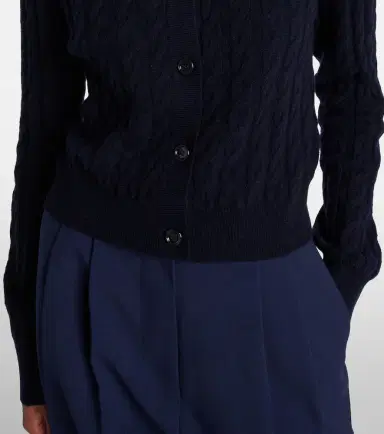 Jardin des Orangers Cable-knit wool and cashmere cardigan | Thumbnail 3 Jardin des Orangers Cable-knit wool and cashmere cardigan | Thumbnail 3