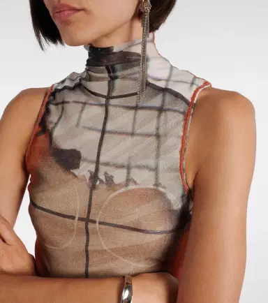 Jean Paul Gaultier Fire tulle top | Thumbnail 4 Jean Paul Gaultier Fire tulle top | Thumbnail 4