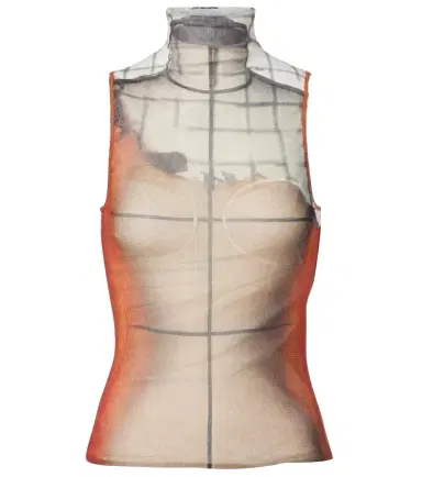 Jean Paul Gaultier Fire tulle top | Thumbnail 1 Jean Paul Gaultier Fire tulle top | Thumbnail 1