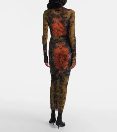 Jean Paul Gaultier Médaillon printed mesh midi skirt | Thumbnail 5 Jean Paul Gaultier Médaillon printed mesh midi skirt | Thumbnail 5