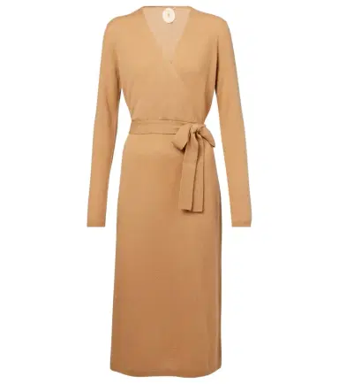 Jardin des Orangers Wool and cashmere wrap dress | Thumbnail 1 Jardin des Orangers Wool and cashmere wrap dress | Thumbnail 1