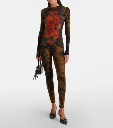 Jean Paul Gaultier Médallion printed mesh catsuit | Thumbnail 2 Jean Paul Gaultier Médallion printed mesh catsuit | Thumbnail 2