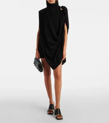 Jean Paul Gaultier Draped embellished jersey minidress | Thumbnail 3 Jean Paul Gaultier Draped embellished jersey minidress | Thumbnail 3