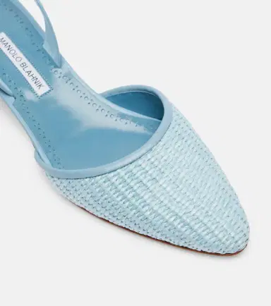 Manolo Blahnik Raffro raffia slingback pumps | Thumbnail 3 Manolo Blahnik Raffro raffia slingback pumps | Thumbnail 3
