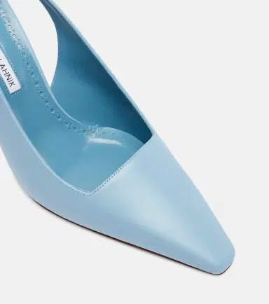 Manolo Blahnik Moirasli leather slingback pumps | Thumbnail 3 Manolo Blahnik Moirasli leather slingback pumps | Thumbnail 3