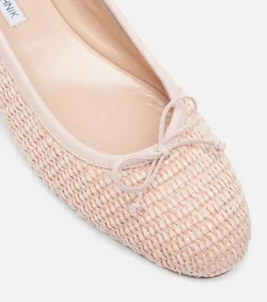 Manolo Blahnik Veralli raffia ballet flats | Thumbnail 2 Manolo Blahnik Veralli raffia ballet flats | Thumbnail 2