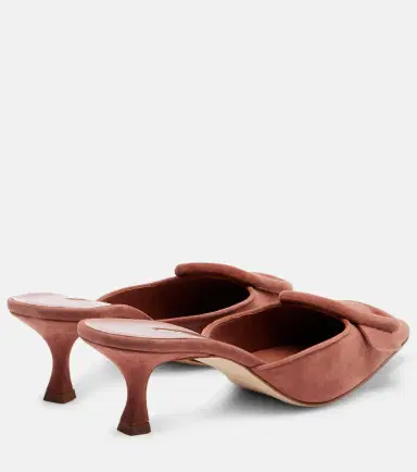 Manolo Blahnik Maysale 50 suede mules | Thumbnail 3 Manolo Blahnik Maysale 50 suede mules | Thumbnail 3