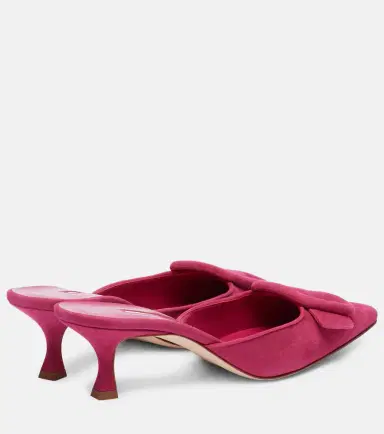 Manolo Blahnik Maysale suede mules | Thumbnail 3 Manolo Blahnik Maysale suede mules | Thumbnail 3