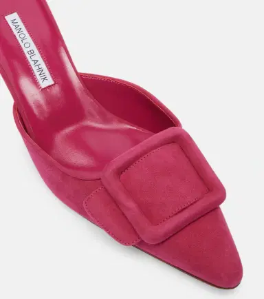 Manolo Blahnik Maysale suede mules | Thumbnail 4 Manolo Blahnik Maysale suede mules | Thumbnail 4