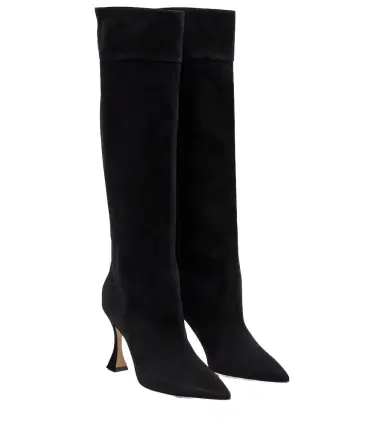 Manolo Blahnik Miralone 90 suede knee-high boots | Thumbnail 1 Manolo Blahnik Miralone 90 suede knee-high boots | Thumbnail 1
