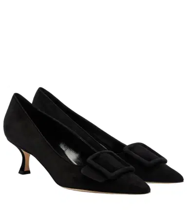 Manolo Blahnik Maysalepump 50 suede pumps | Thumbnail 1 Manolo Blahnik Maysalepump 50 suede pumps | Thumbnail 1
