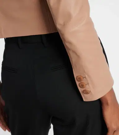 Dorothee Schumacher Sleek Statement cropped leather jacket | Thumbnail 3 Dorothee Schumacher Sleek Statement cropped leather jacket | Thumbnail 3