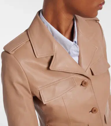 Dorothee Schumacher Sleek Statement cropped leather jacket | Thumbnail 5 Dorothee Schumacher Sleek Statement cropped leather jacket | Thumbnail 5