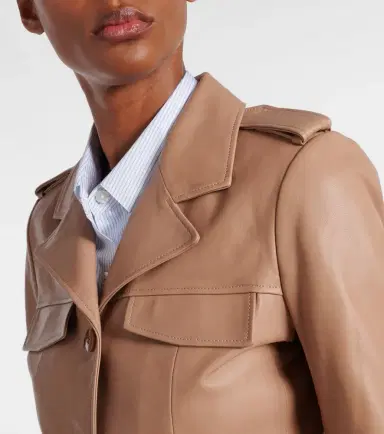 Dorothee Schumacher Sleek Statement cropped leather jacket | Thumbnail 6 Dorothee Schumacher Sleek Statement cropped leather jacket | Thumbnail 6