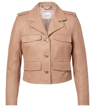 Dorothee Schumacher Sleek Statement cropped leather jacket | Thumbnail 1 Dorothee Schumacher Sleek Statement cropped leather jacket | Thumbnail 1