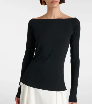 Dorothee Schumacher Chic Comfort off-shoulder top | Thumbnail 5 Dorothee Schumacher Chic Comfort off-shoulder top | Thumbnail 5