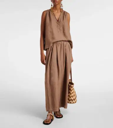 Velvet Linda linen maxi skirt | Thumbnail 4 Velvet Linda linen maxi skirt | Thumbnail 4