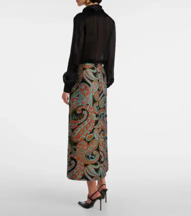 Etro Paisley jacquard midi skirt | Thumbnail 2 Etro Paisley jacquard midi skirt | Thumbnail 2