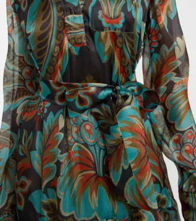 Etro Paisley fringed silk gown | Thumbnail 5 Etro Paisley fringed silk gown | Thumbnail 5