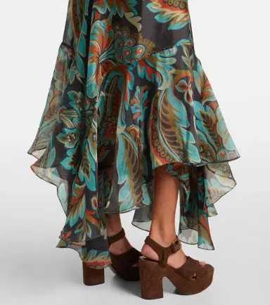 Etro Paisley fringed silk gown | Thumbnail 6 Etro Paisley fringed silk gown | Thumbnail 6
