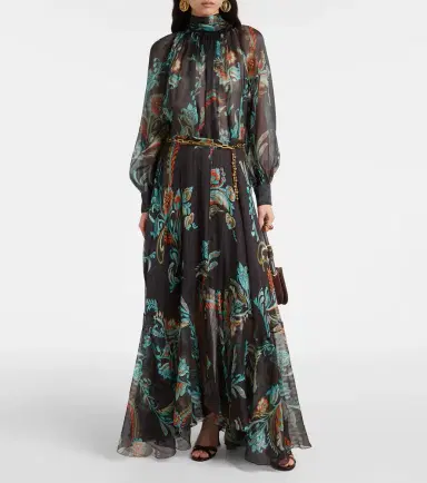 Etro Printed silk satin maxi skirt | Thumbnail 2 Etro Printed silk satin maxi skirt | Thumbnail 2