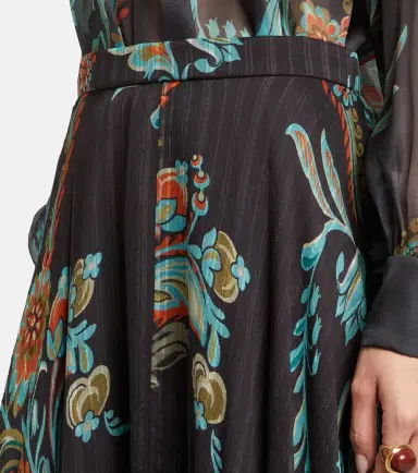 Etro Printed silk satin maxi skirt | Thumbnail 4 Etro Printed silk satin maxi skirt | Thumbnail 4